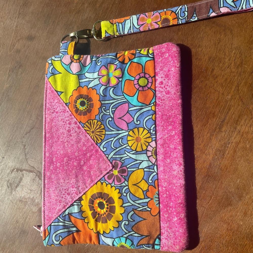 Handmade wristlet playful colors